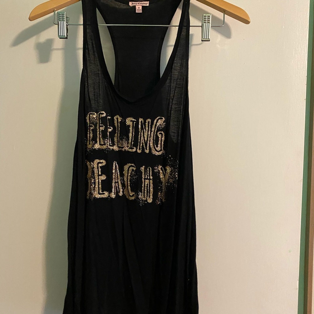 Juicy Couture y2K feeling beachy glitter tank